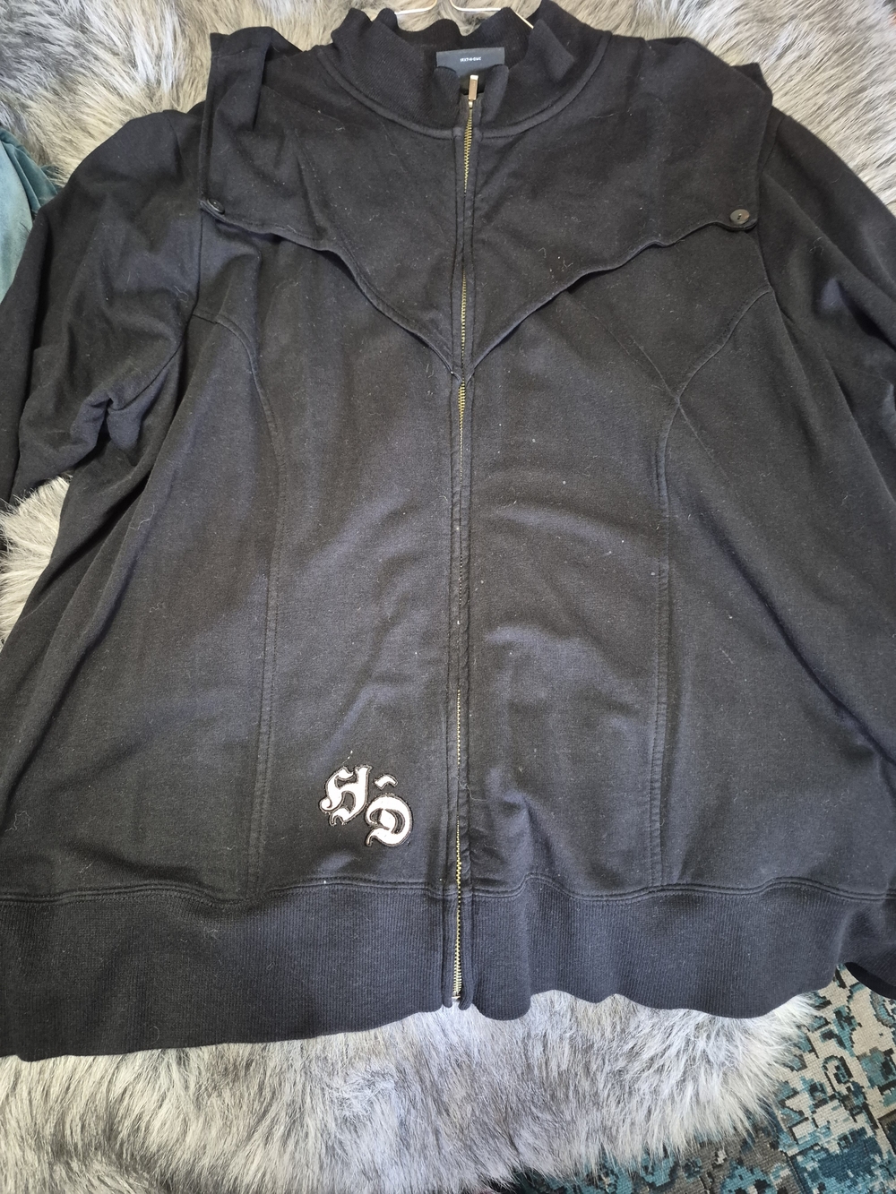 Women's Harley-Davidson Black Zip-Up Light Weight Jacket